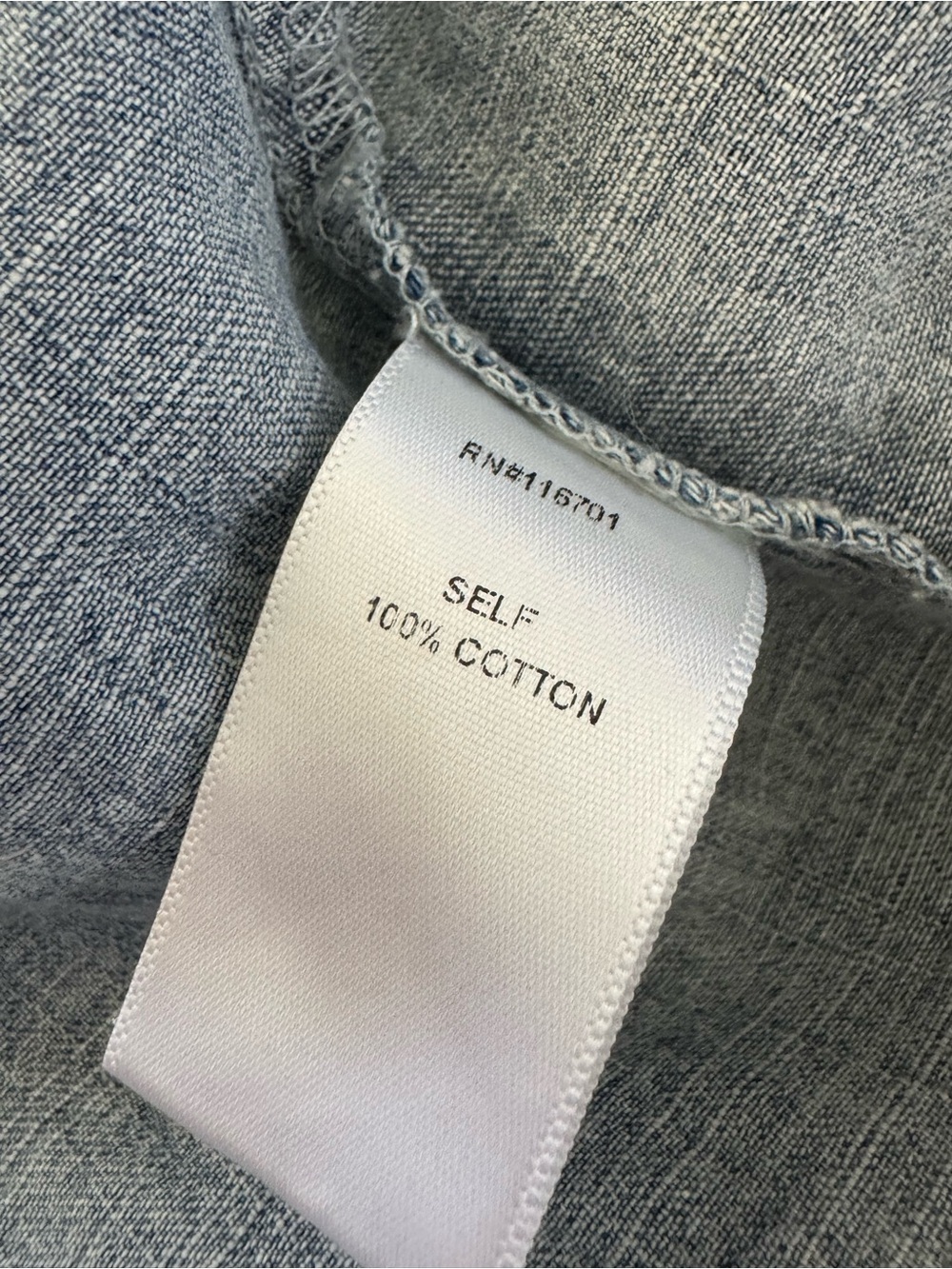 Karlie Denim Ruffled Top - Picture 5 of 6